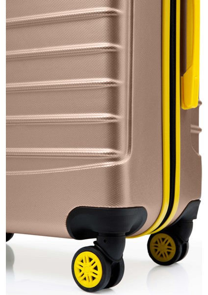 Kabin Boy Valiz 4x2 Teker Altın 1168