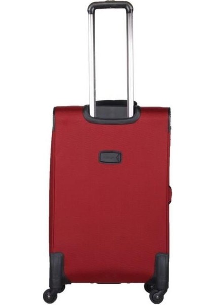 Orta Boy Kumaş Valiz Bordo 9102 modelleri