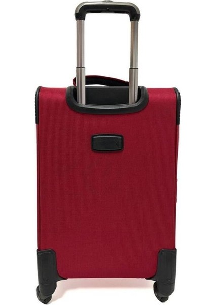 Orta Boy Kumaş Valiz Bordo 21282 modelleri