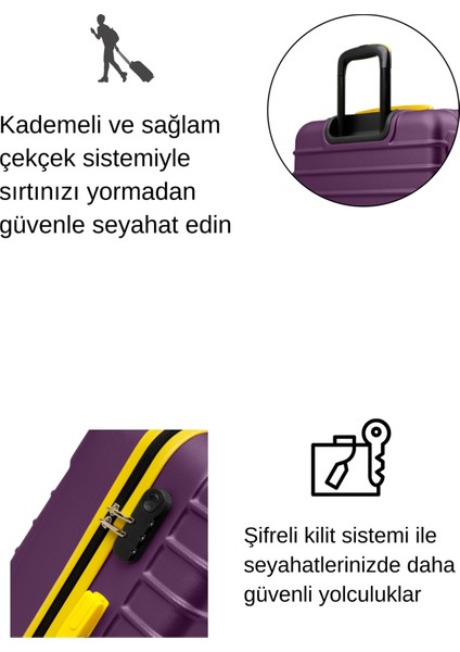 Kabin Boy Valiz 4x2 Teker Mor 1168