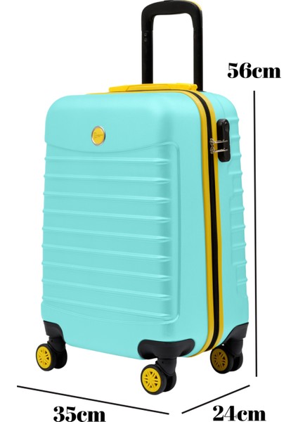 Kabin Boy Valiz 4x2 Teker Su Yeşili 1168