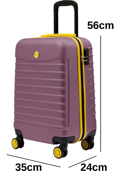 Kabin Boy Valiz 4x2 Teker Rose 1168