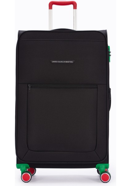 Benetton Orta Boy Kumaş Valiz Siyah Bnt2800