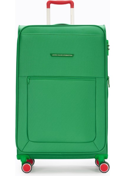 Benetton Büyük Boy Kumaş Valiz Yeşil Bnt2800