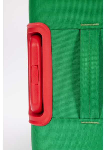 Benetton 2'li Valiz Seti Orta Ve Kabin Boy Lüx Kumaş Valiz Yeşil Bnt2800