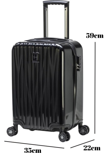 Kabin Boy %100 Polikarbon Valiz Parlak Siyah 1815 fiyatları