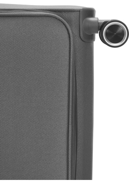 2'li Valiz Seti Orta Ve Kabin Boy Lüx Kumaş Valiz Antrasit 04pc6000