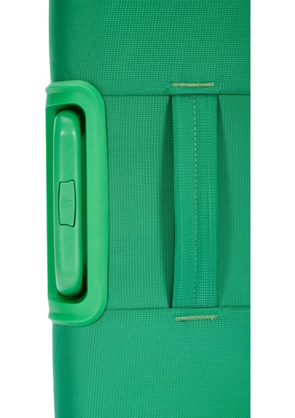 Benetton 2'li Valiz Seti Büyük Ve Orta Boy Lüx Kumaş Valiz Yeşil Bnt2400