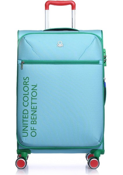 Benetton Orta Boy Kumaş Valiz Aqua Bnt2100