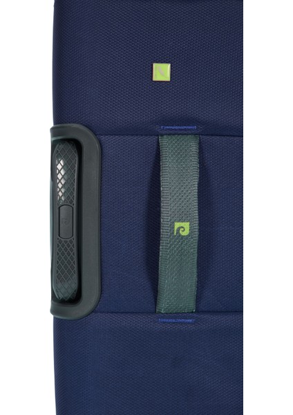 2'li Valiz Seti Orta Ve Kabin Boy Lüx Kumaş Valiz Lacivert 04pc6000