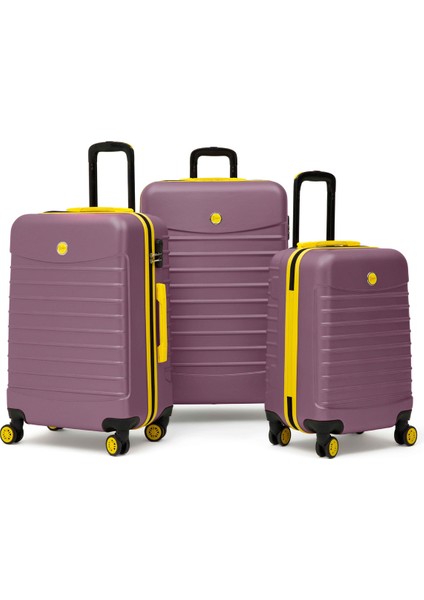 3'lü Valiz Seti Büyük Boy - Orta Boy - Kabin Boy Rose 1168