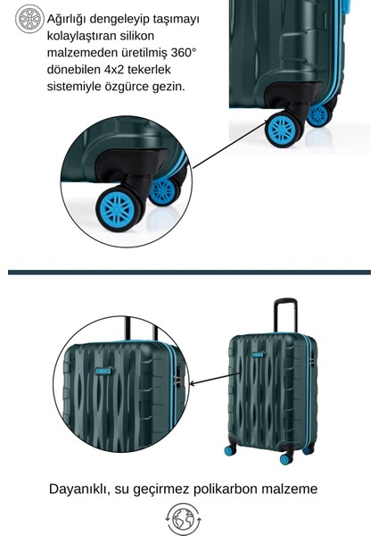 Kabin Boy Valiz 4x2 Teker Haki 1167 modelleri