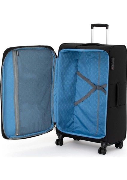 2'li Valiz Seti Büyük Ve Kabin Boy Lüx Kumaş Valiz Siyah 04pc4200 indirimleri