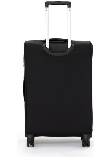 2'li Valiz Seti Orta Ve Kabin Boy Lüx Kumaş Valiz Siyah 04pc4200 modelleri