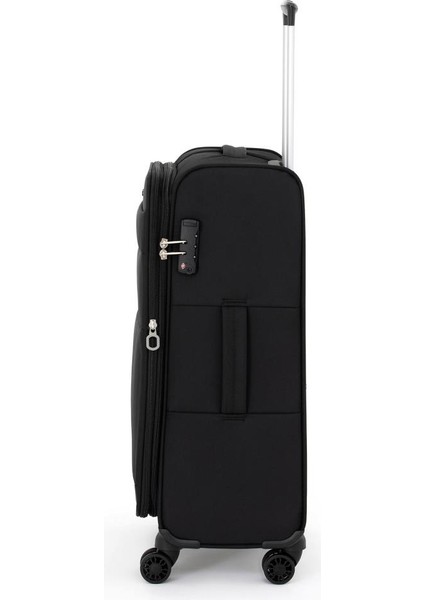 2'li Valiz Seti Orta Ve Kabin Boy Lüx Kumaş Valiz Siyah 04pc4200 fırsatları