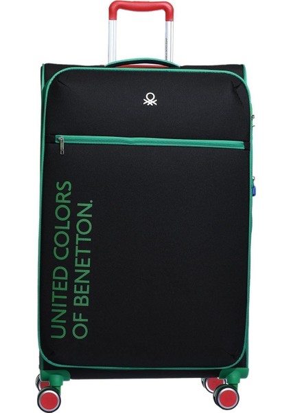 Benetton Büyük Boy Kumaş Valiz Siyah Bnt2100