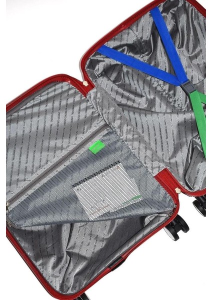 Orta Boy %100 Polipropilen Valiz Kırmızı Bnt1000