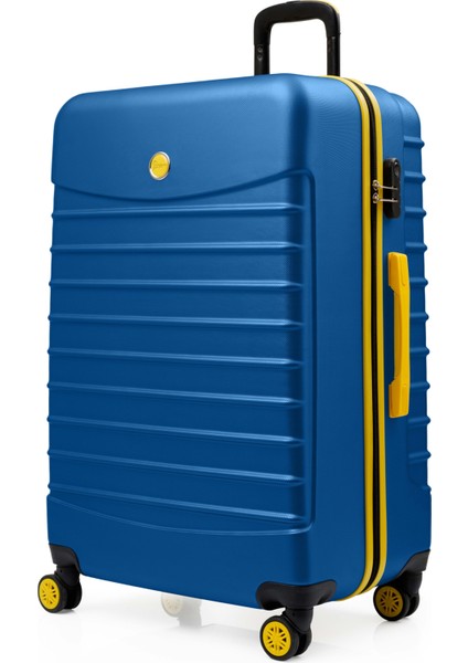 2'li Valiz Seti Büyük Boy - Kabin Boy Lacivert 1168