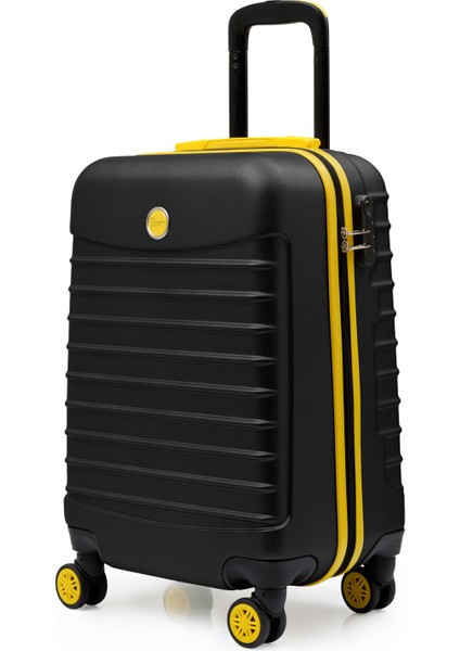 2'li Valiz Seti Orta Boy - Kabin Boy Siyah 1168