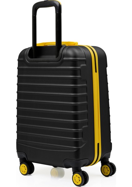 2'li Valiz Seti Orta Boy - Kabin Boy Siyah 1168