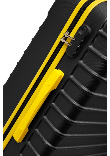 2'li Valiz Seti Orta Boy - Kabin Boy Siyah 1168