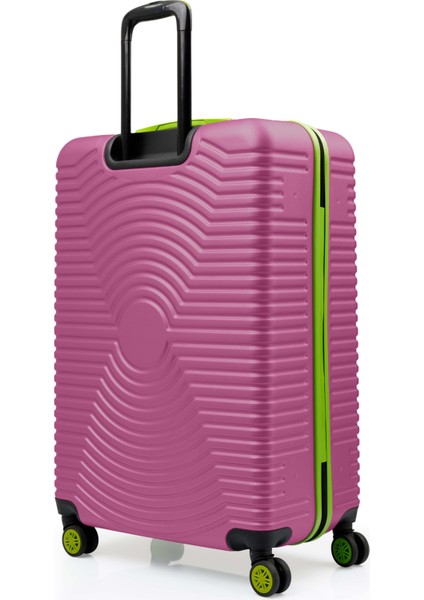 Büyük Boy Valiz 4x2 Teker Pembe 1169