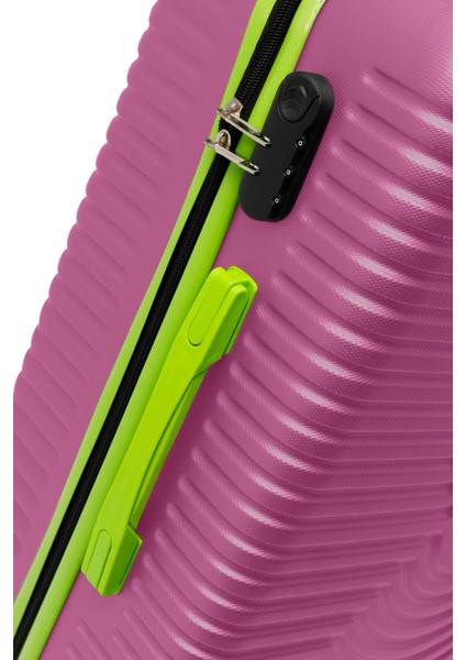 Kabin Boy Valiz 4x2 Teker Pembe 1169