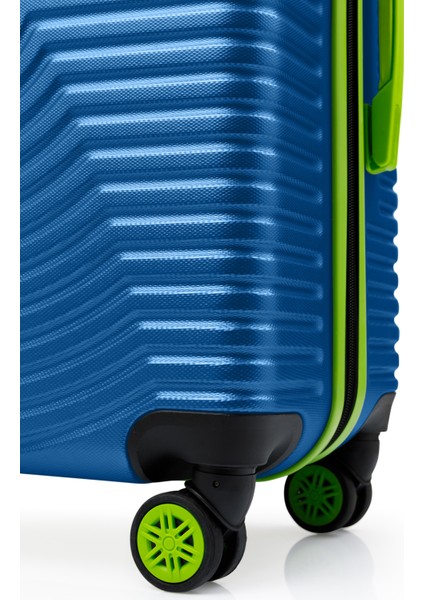 Kabin Boy Valiz 4x2 Teker Mavi 1169