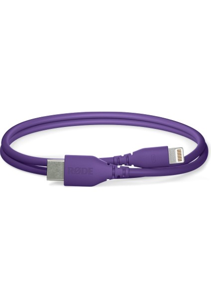 SC21 Purple - Lighting - Usb-C Kablo (30 Cm)