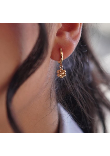 Dorika Taşlı Halka Küpe fiyatları