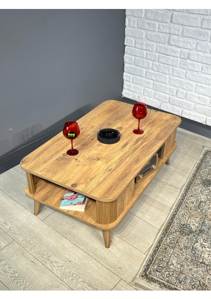 Kumsal Oval Kenar 100* 60 Orta Sehpa Atlantik Çam fiyatları