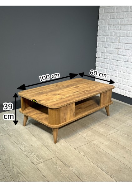 Kumsal Oval Kenar 100* 60 Orta Sehpa Atlantik Çam fırsatları