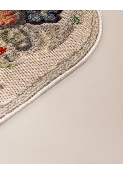 Montclus Oval Halı - Koyu Bej/Kahverengi - 160x230 cm modelleri