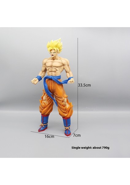 Yedi Dragon Ball Süper Saiyan El Yapmak Için Anime Modeli Çevre Süsleri Sun Wukong Vegeta Klasik Süper Sai (Yurt Dışından)