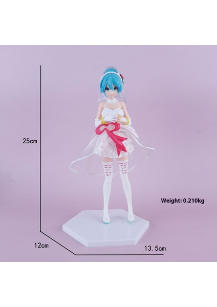 Hatsune Miku El Modeli Ikincil Yuan Sevimli Masaüstü Şasi Süsleri El Aleti (Yurt Dışından)