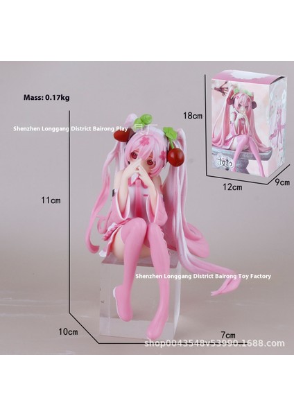 Hatsune Miku El Modeli Ikincil Yuan Sevimli Masaüstü Şasi Süsleri El Aleti (Yurt Dışından)