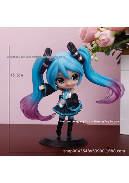 Hatsune Miku El Modeli Ikincil Yuan Sevimli Masaüstü Şasi Süsleri El Aleti (Yurt Dışından)