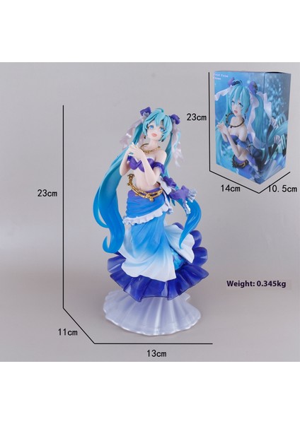 Hatsune Miku El Modeli Ikincil Yuan Sevimli Masaüstü Şasi Süsleri El Aleti (Yurt Dışından)