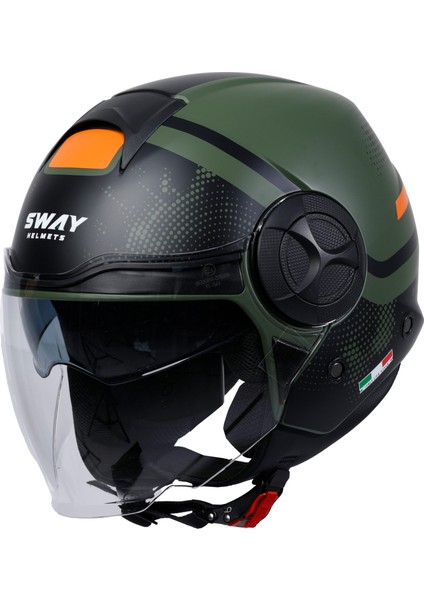 Sw 737 Gemını Army Green Yarım Kask