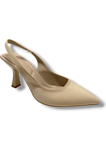 C-Shoes 809-25 Zara Arkası Açık Kısa Topuk Kadın Ayakkabı