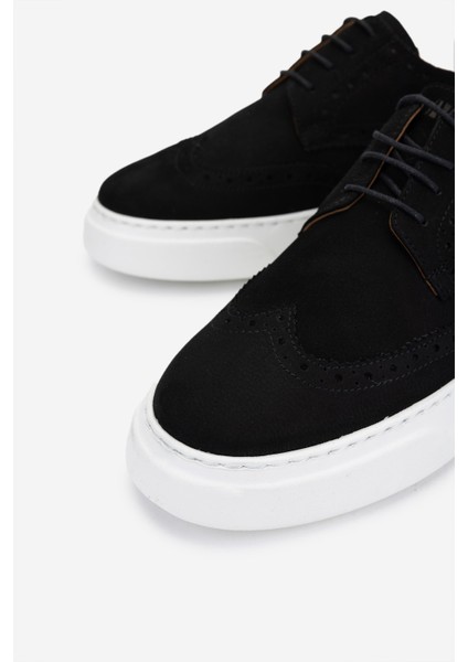 Erkek Hakiki Deri Siyah Nubuk Sneakers & Spor Ayakkabı 871 1207 Erk Erk Y25 Sıyah Nbk modelleri