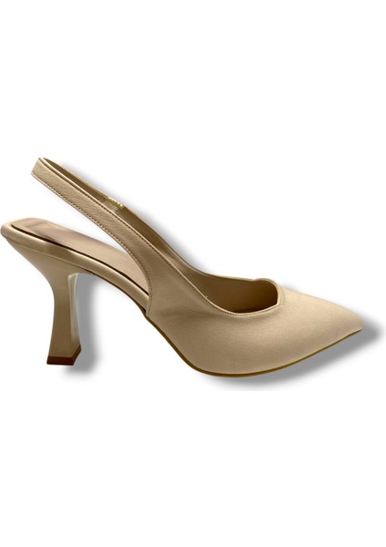 C-Shoes 809-25 Zara Arkası Açık Kısa Topuk Kadın Ayakkabı