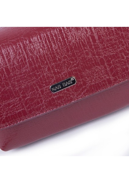 Kadın Mini Zincirli Omuz ve Çapraz Çanta Bordo ( 19X10 cm ) modelleri