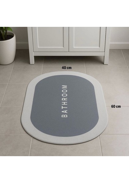 Sihirli Süper Su Emici Kaymaz Tabanlı Oval Paspas 40*60 cm (4887) fırsatları