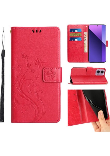 Motorola Moto G34 Pu Deri Manyetik Kapatma Kart Tutucu Için Filp Durumda (Yurt Dışından)