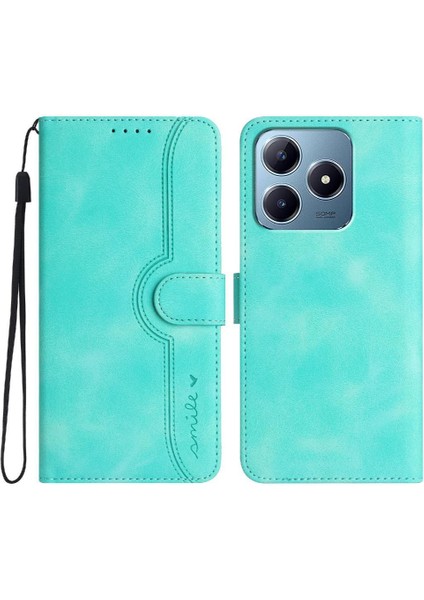 Realme C63 Case Premium Pu Cüzdan Yerleşik Mıknatıs Kapağı ile Uyumlu (Yurt Dışından)