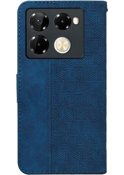 Infinix Not 40 Pro Plus Kickstand Özelliği Için Flip Case Geometrik Cüzdan (Yurt Dışından)