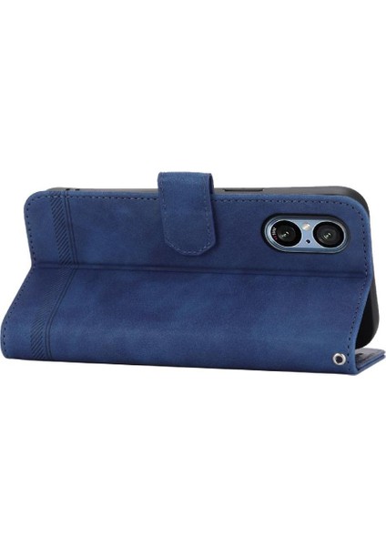 Sony Xperia 5 V Kart Yuvaları Premium Nakit Cep Bileklik Için Flip Case (Yurt Dışından)