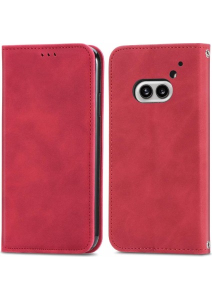 Hiçbir Şey Için Flip Case Telefon 2A Darbeye Basit Iş Deri Çanta (Yurt Dışından)