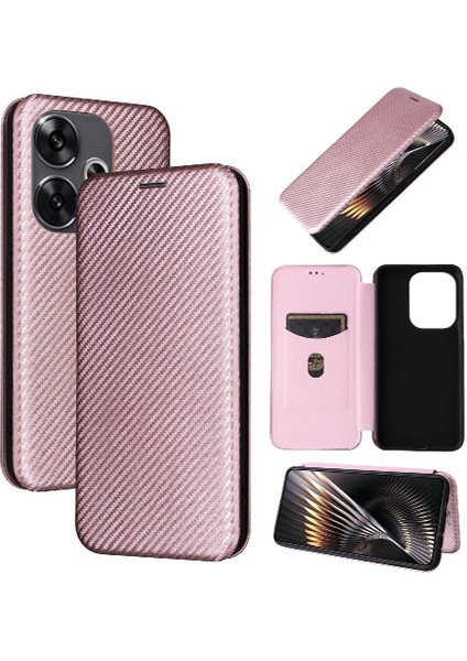 Kart Sahibinin Tam ile Flip Case Xiaomi Poco F6 Deri Folio Flip Case (Yurt Dışından)